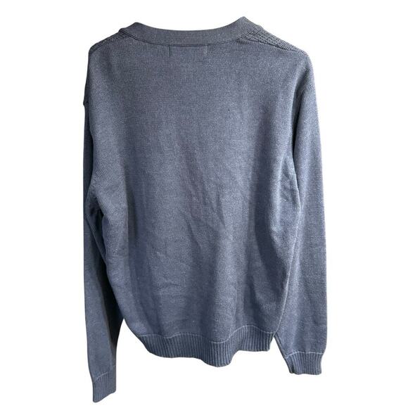 Oscar De La Renta Cardigan Sweater Mens XXLarge Blue Button Textured Preppy NWT - Picture 4 of 6